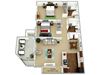 B3 Floor Plan at Waterleaf Apartment Homes